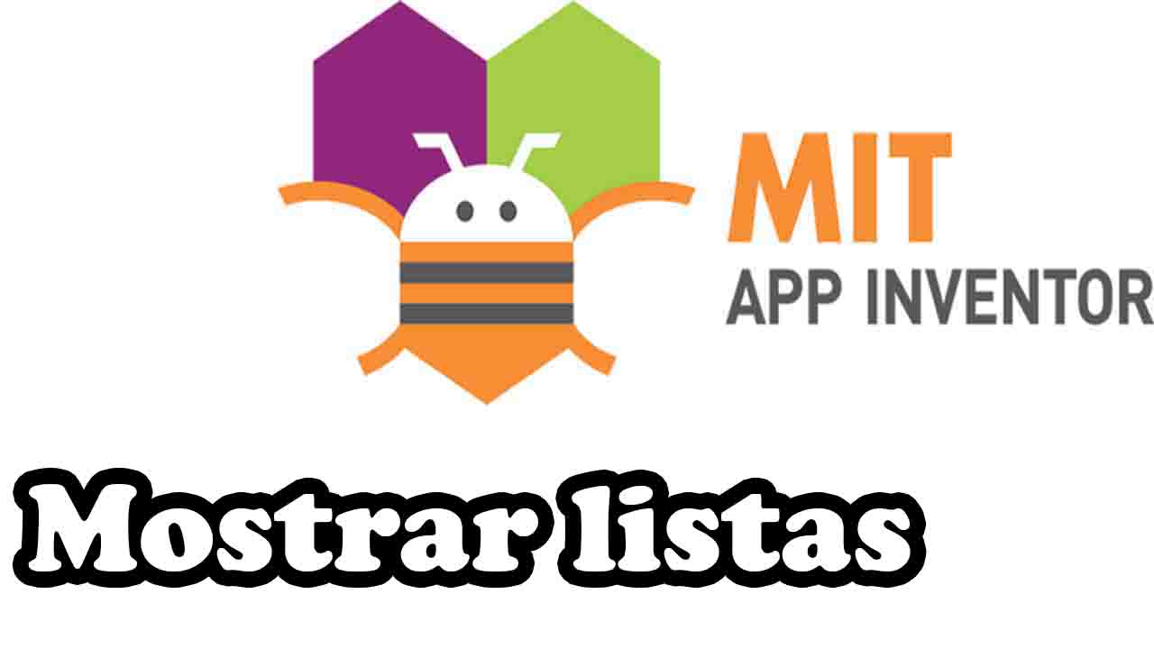 mostrar listas en app inventor