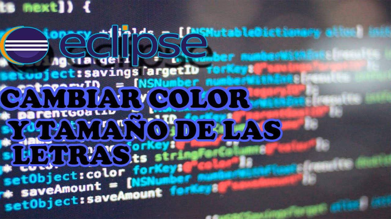 cambiar color de las letras y tamaño en eclipse luna