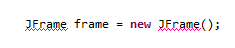 codigo para crear una ventana en java