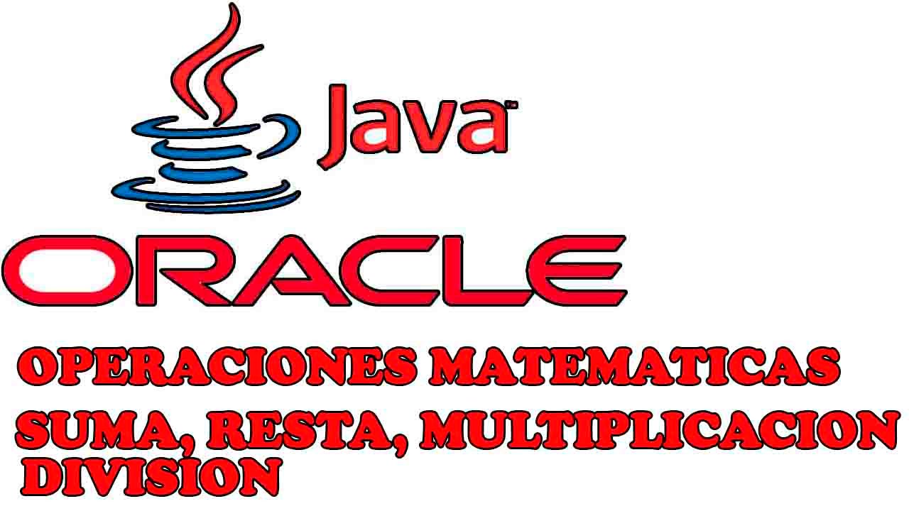 operaciones matematicas basicas en java