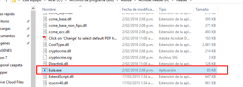 archivo eula adobe reader solucion