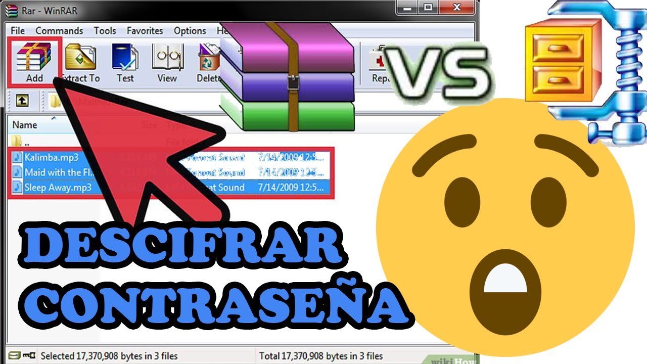 quitar contraseña archivo winrar o winzip
