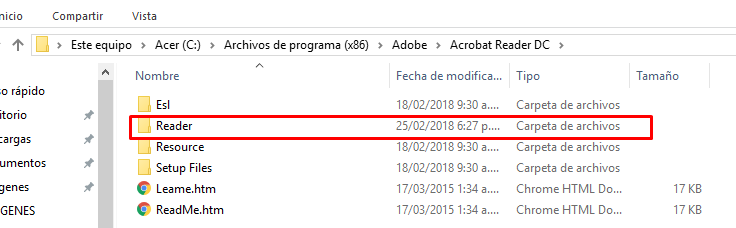 error adobe reader no abre solucion