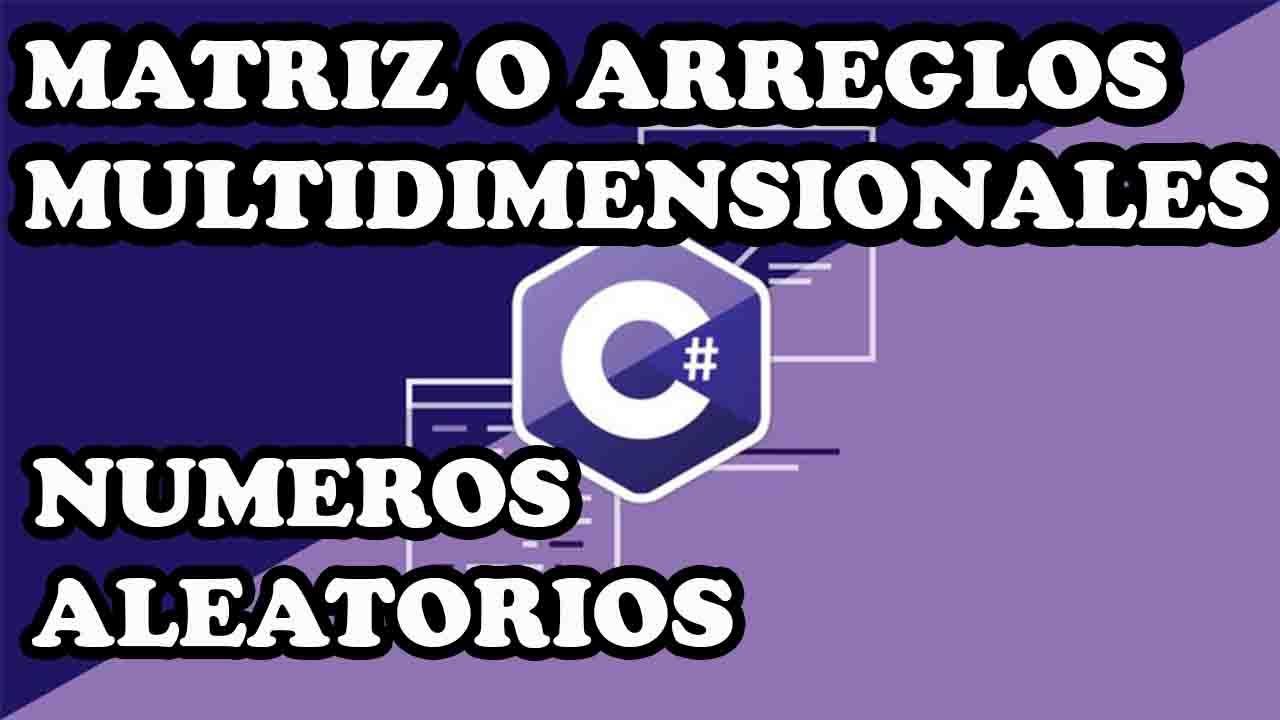 matriz de números aleatorios en C#