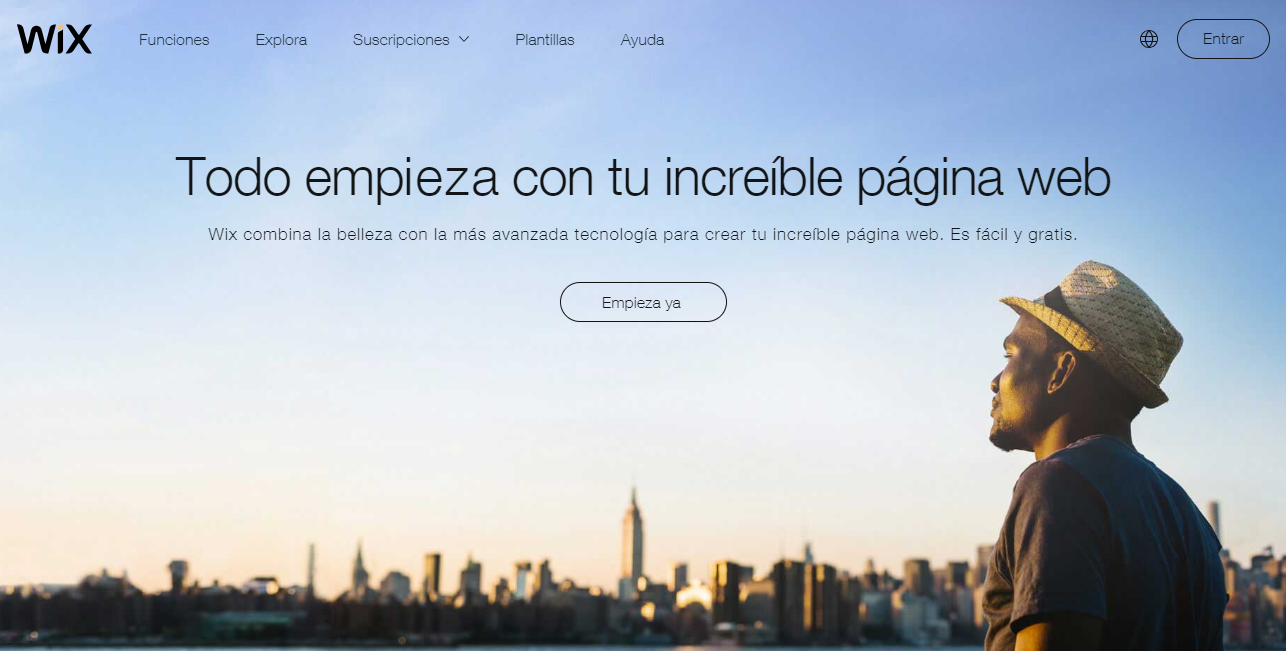 crear una pagina web en wix