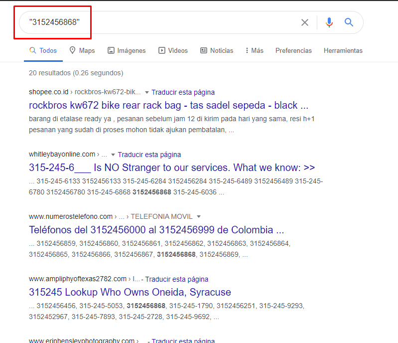 como saber a quien pertenece un numero de telefono