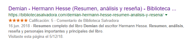 Biblioteca Salvadora Rich Snippets