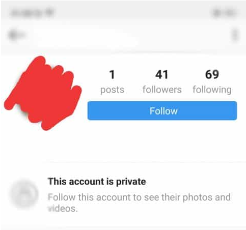 cuenta privada de instagram