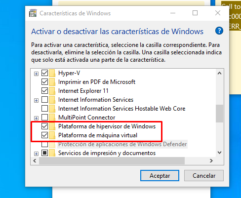 solucionar error maquina virtualbox