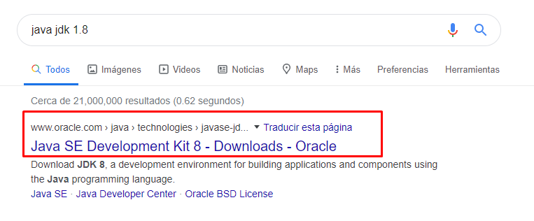 descargar java jdk 1.8