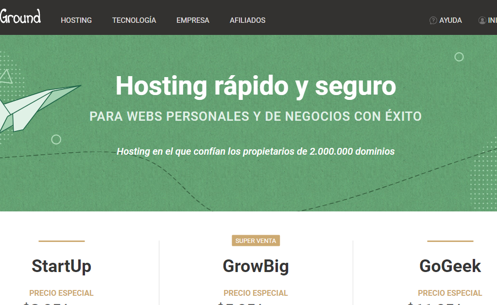 alojamiento hosting siteground