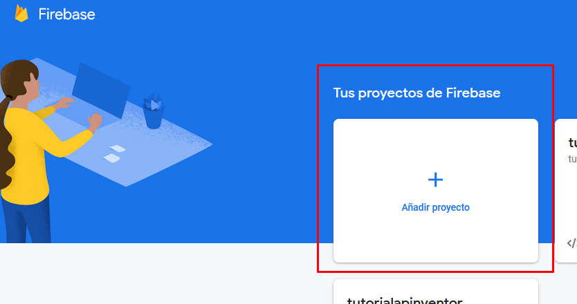 como crear un nuevo proyecto en firebase