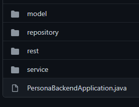 estructura proyecto spring boot CRUD yo androide