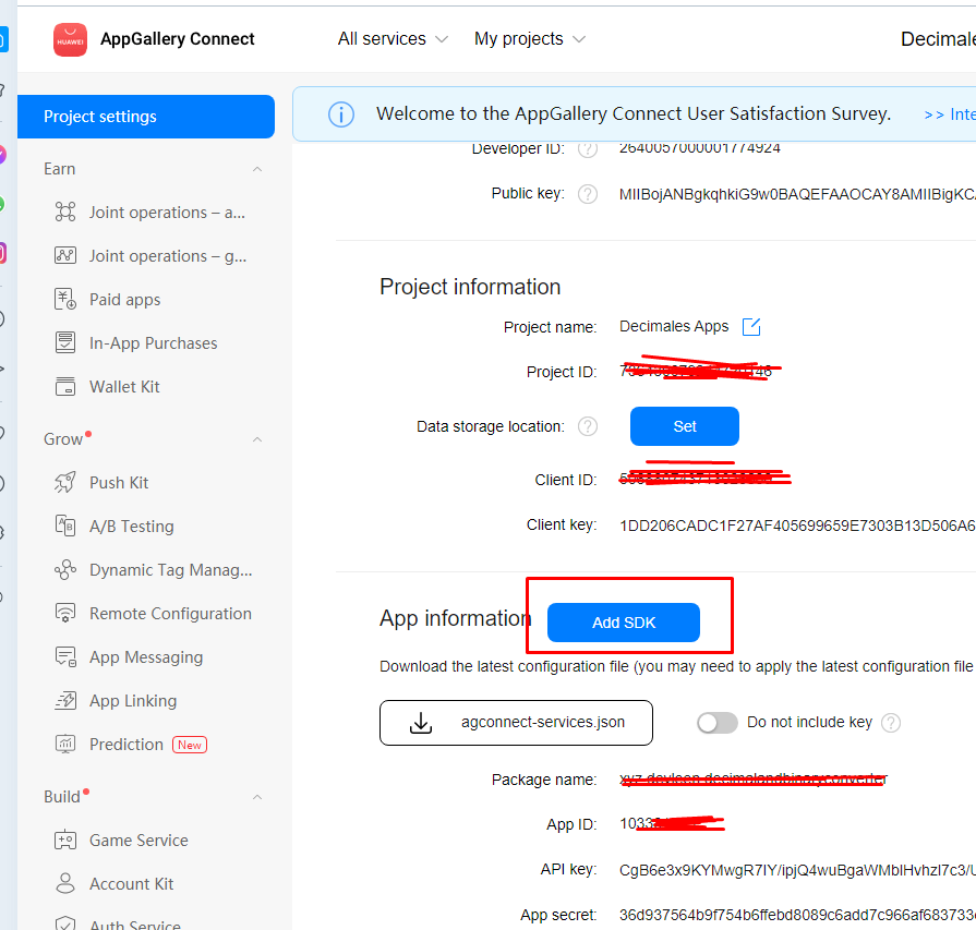 agregar sdk de huawei en android studio